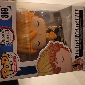 Funko Pop Zenitsu Agatsuma Figure - Yellow and Orange Brand New